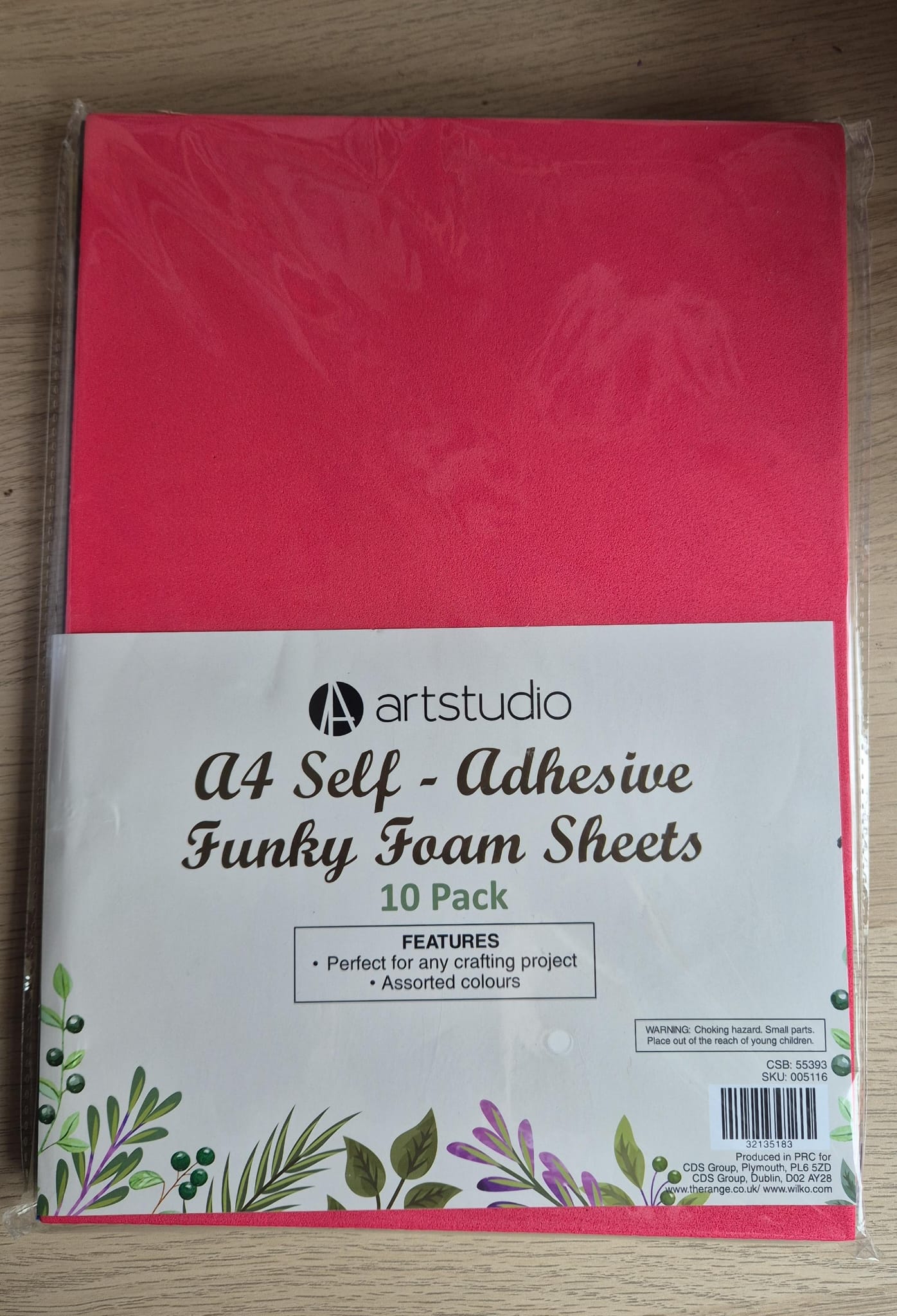 A4 Self Adhesive foam sheets ( Pack of 10)